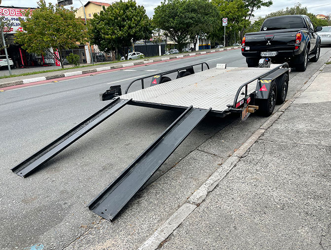 Reboque Plataforma Para Carros
